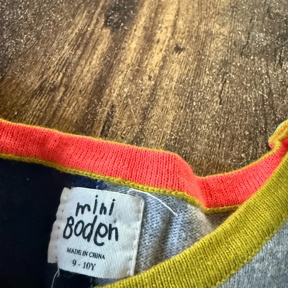 Mini Boden Girls Floral Knit Sweater Dress 9/10 years - Picture 4 of 5